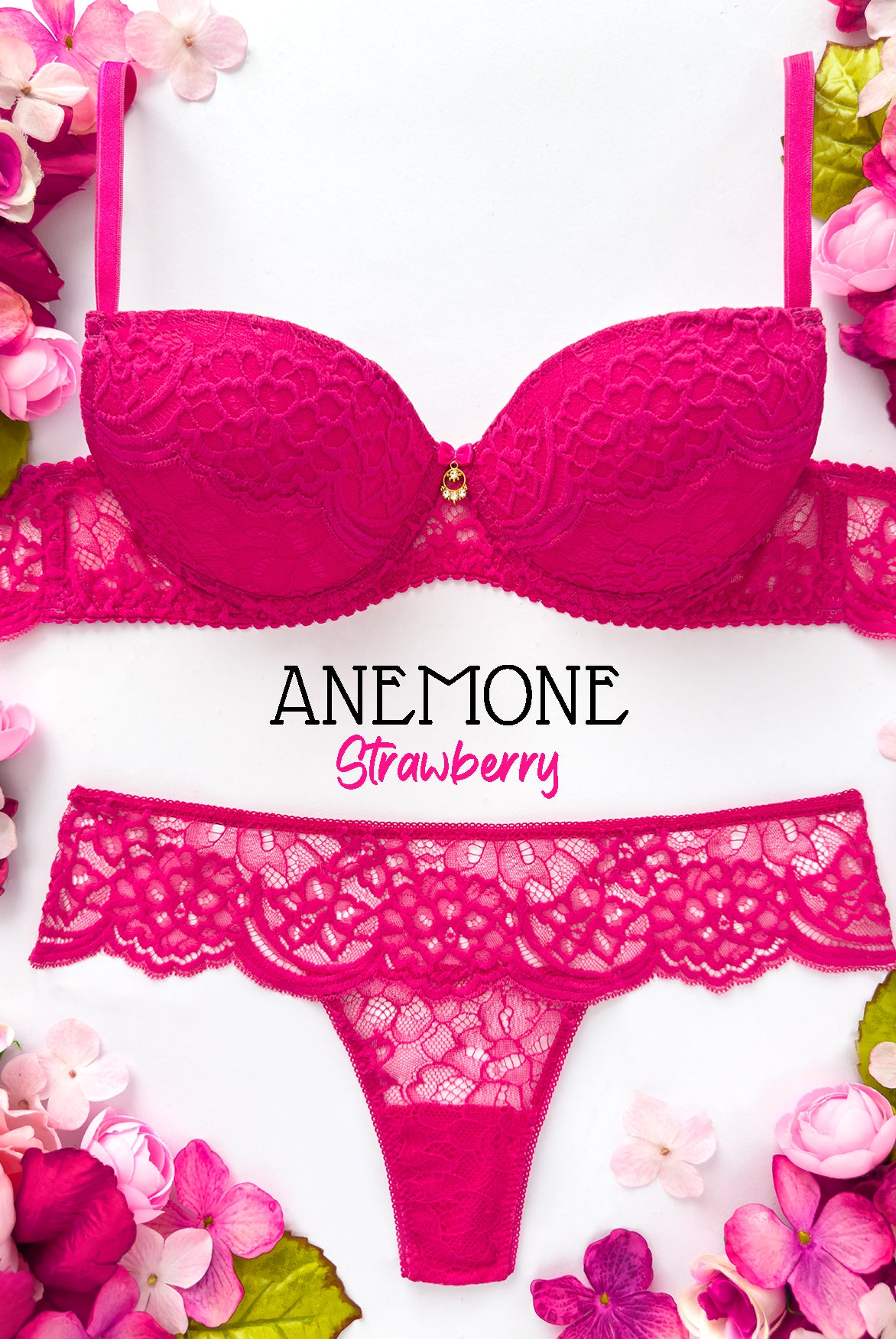 Reggiseno push-up Anemone Strawberry | Dot76.it