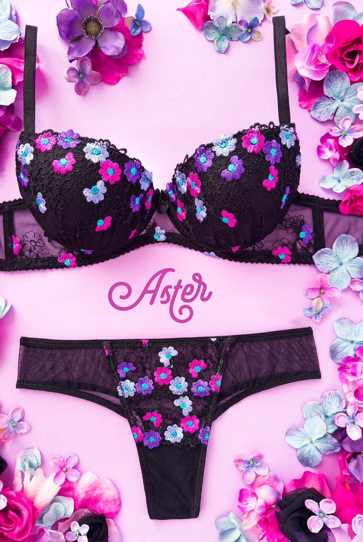 Reggiseno push-up Aster Noir | Dot76.it
