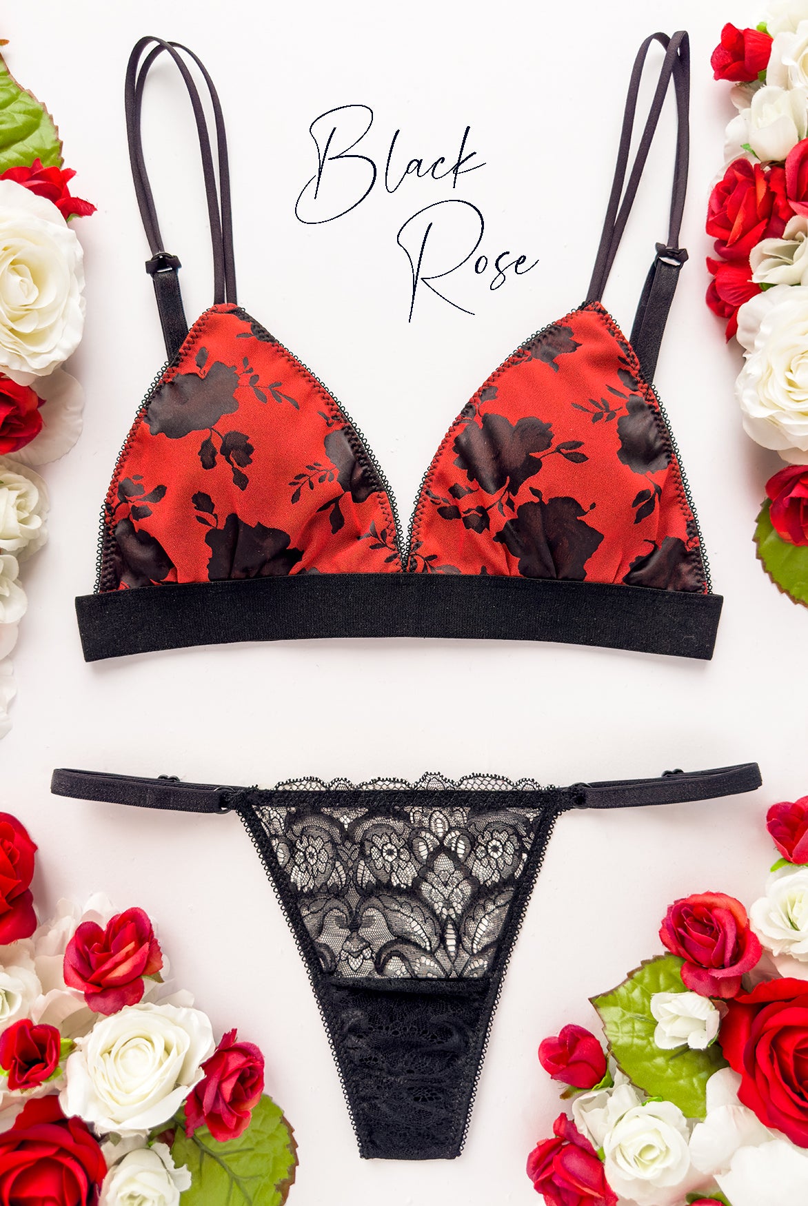Bralette Black Rose Precious | Dot76.it