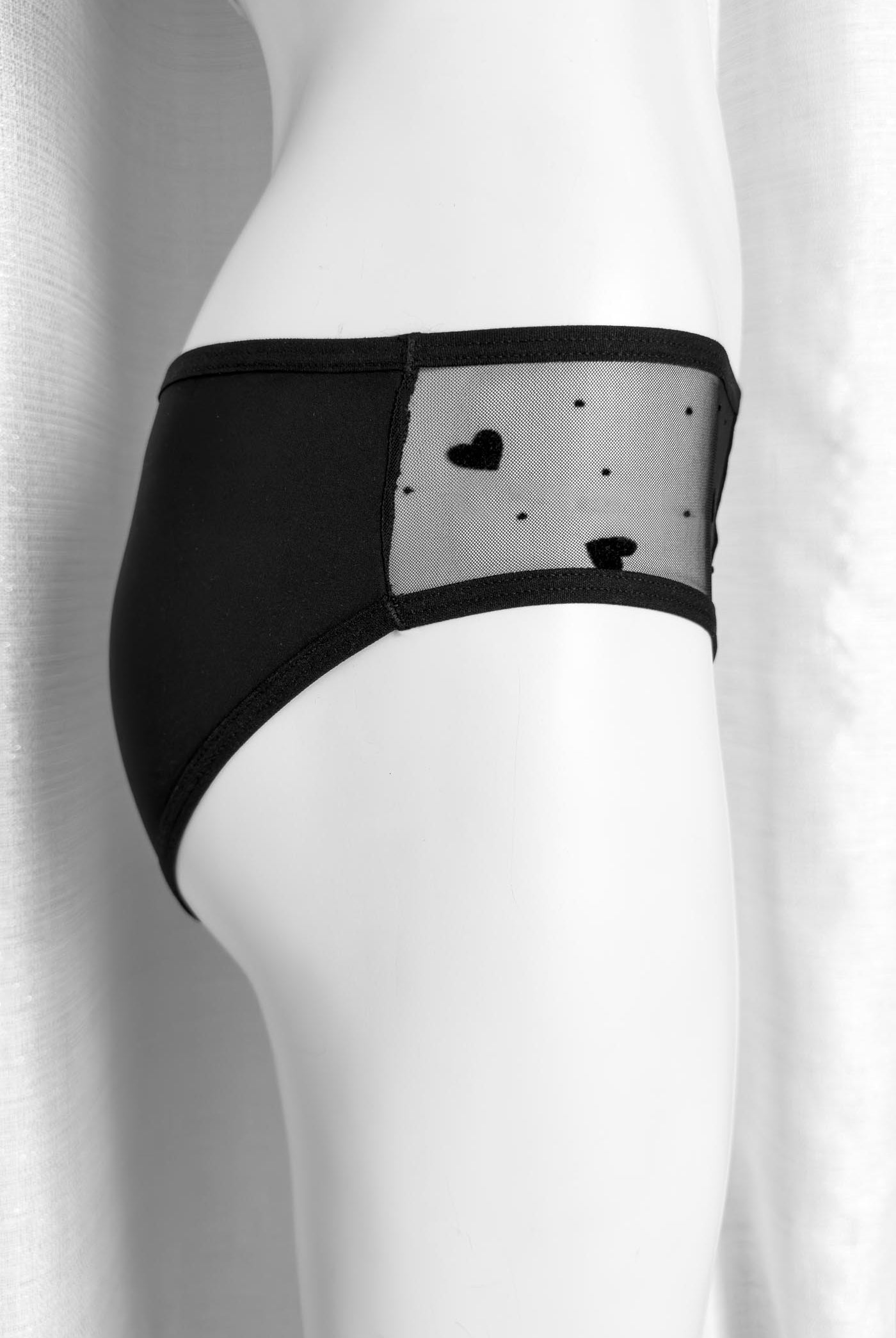 Period Slip Black Baccara Velvet - Slip mestruale | Dot76.it