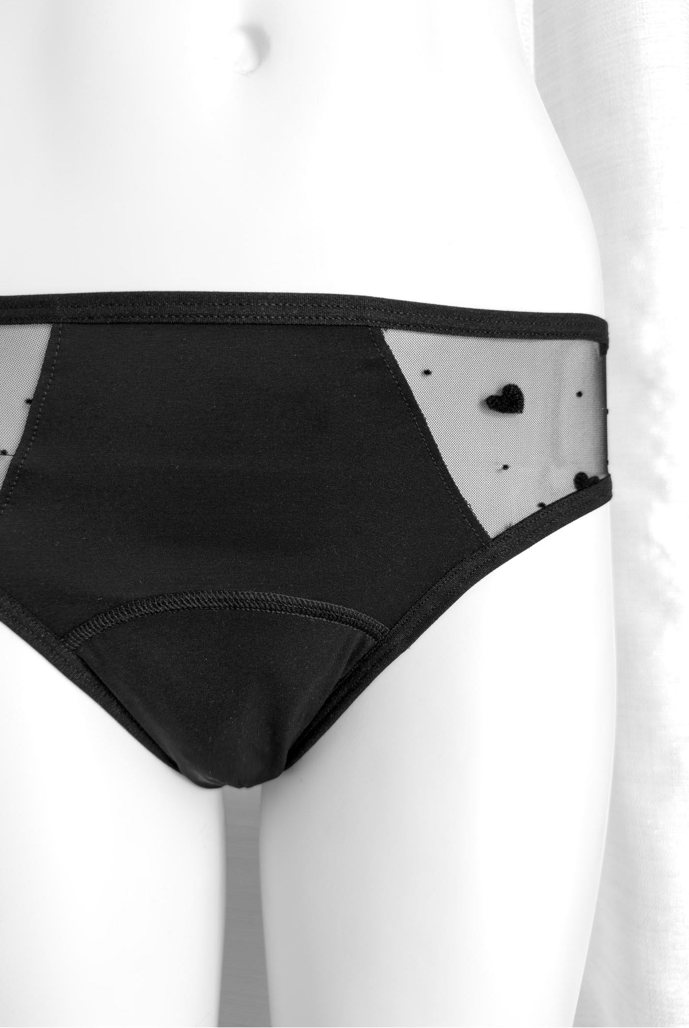 Period Slip Black Baccara Velvet - Slip mestruale | Dot76.it