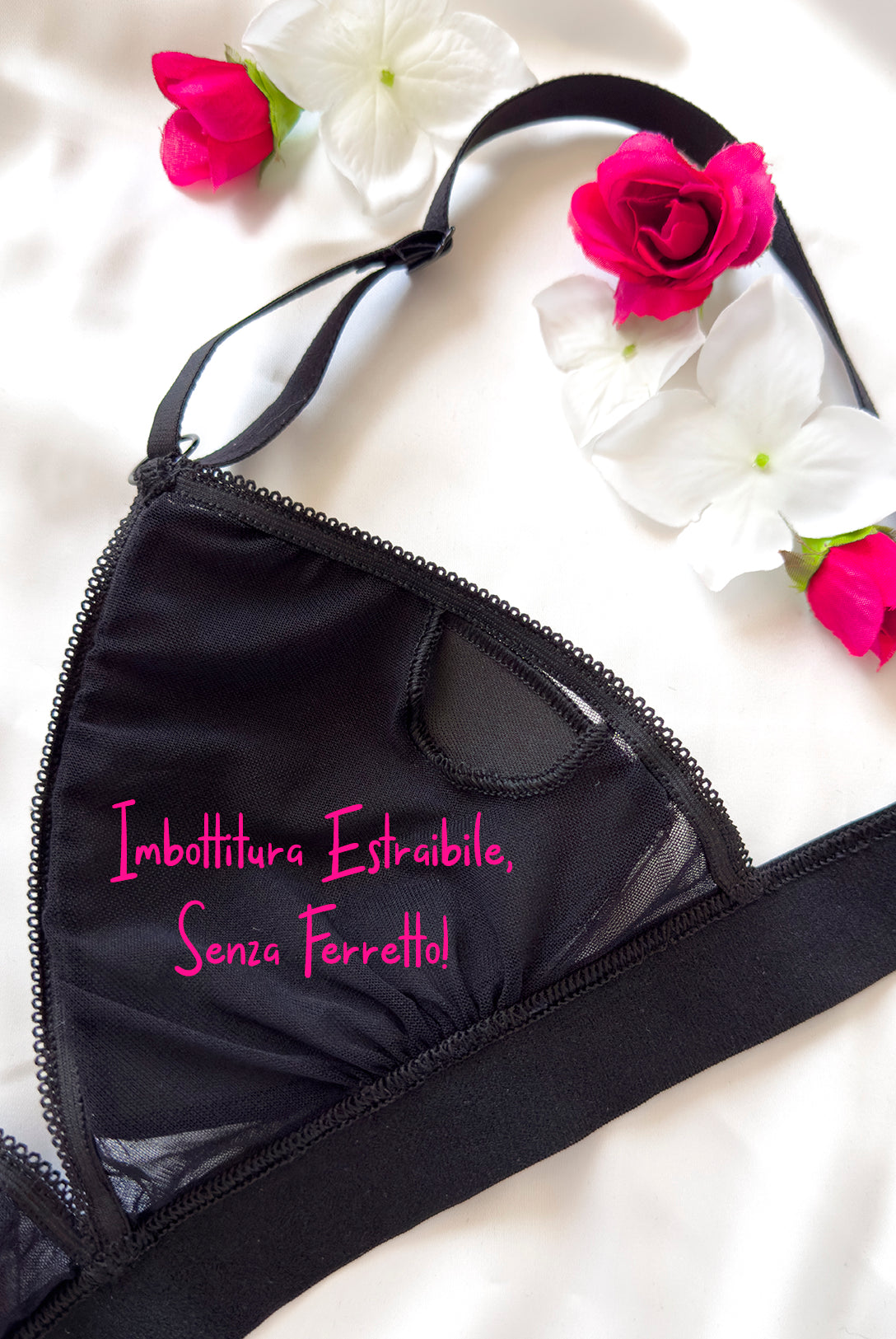 Bralette Black Baccara Velvet | Dot76.it