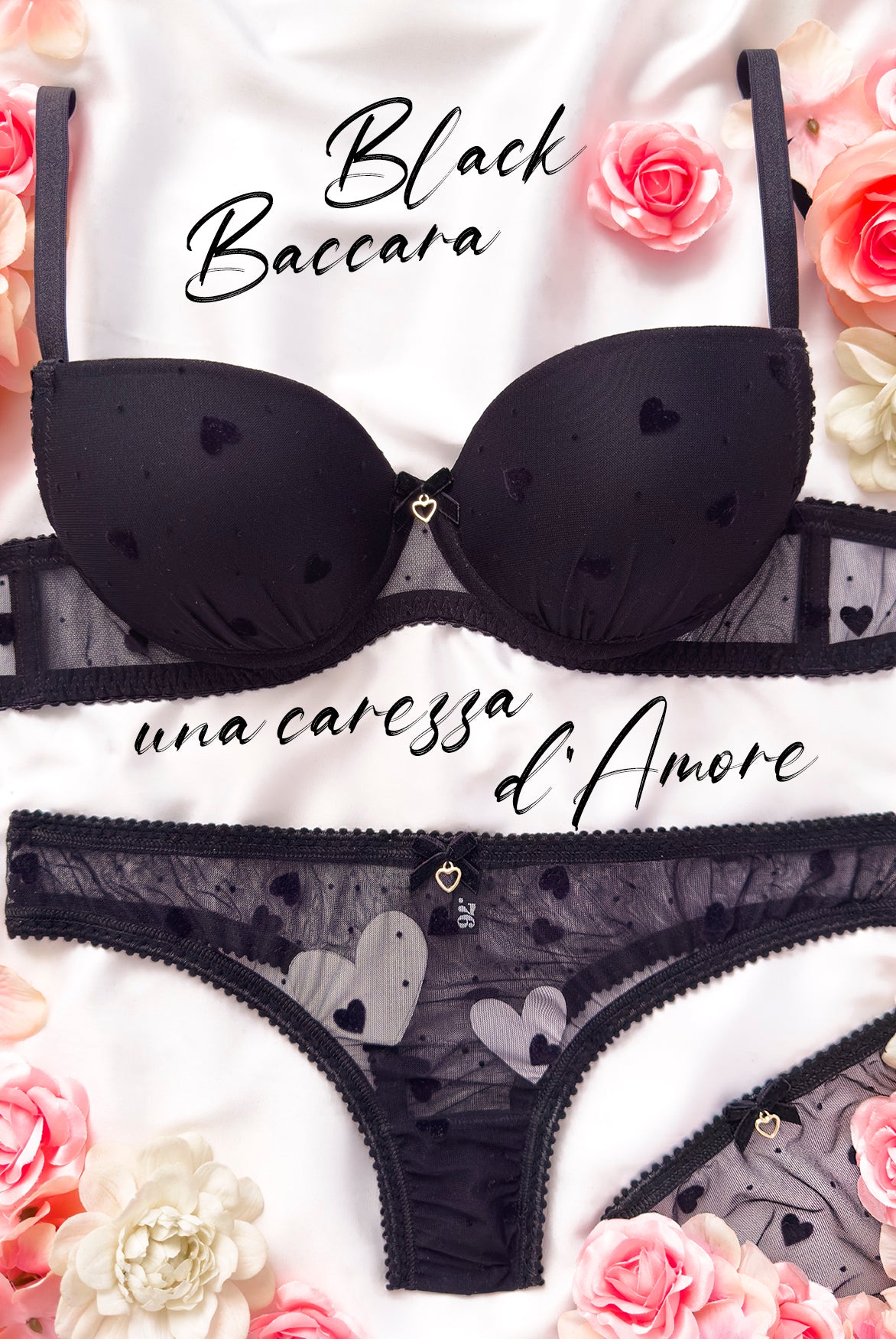 Reggiseno push-up Black Baccara Velvet | Dot76.it