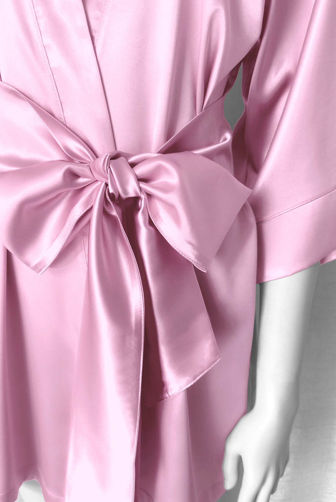 Kimono in raso Soft Pink | Dot76.it