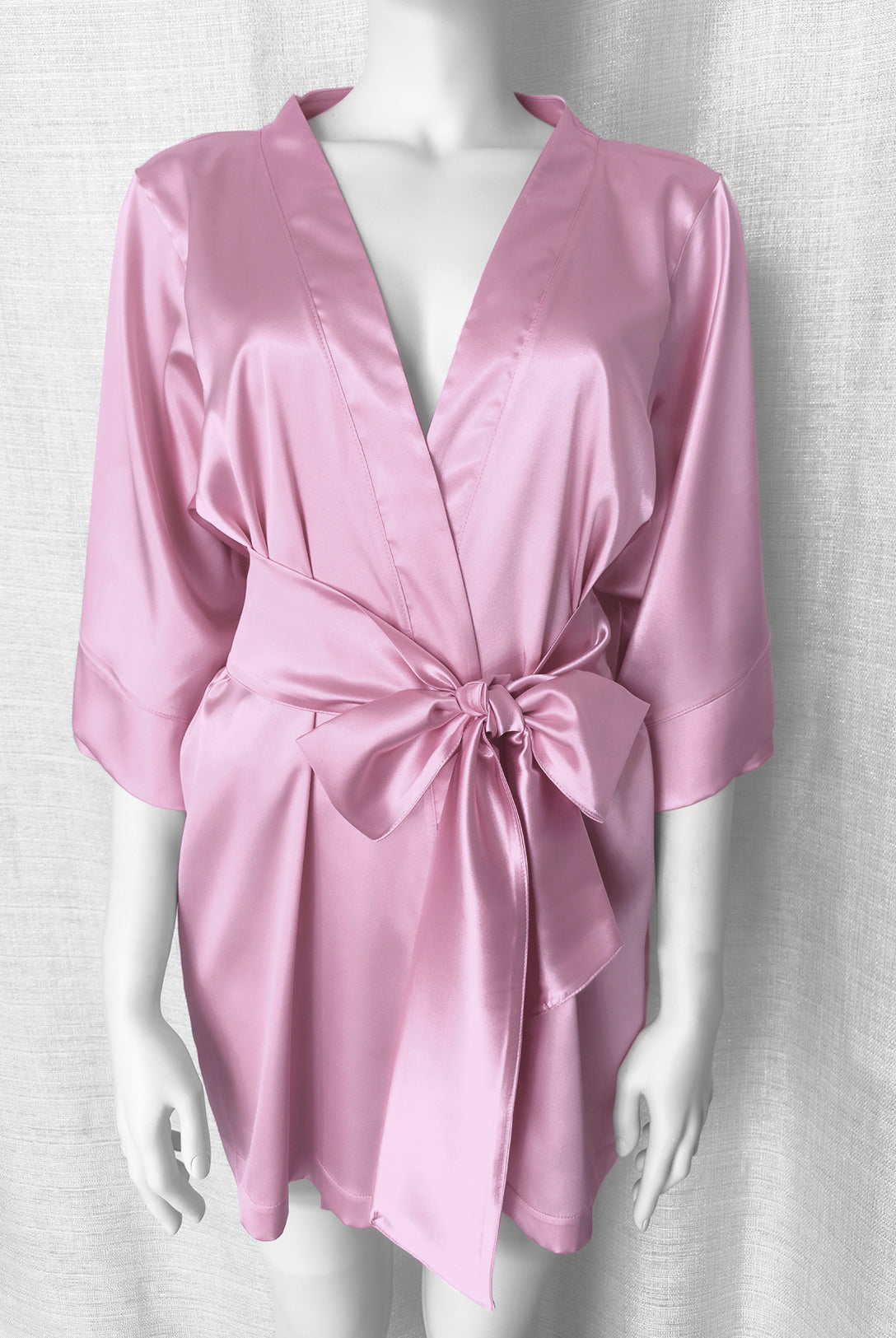 Kimono in raso Soft Pink | Dot76.it