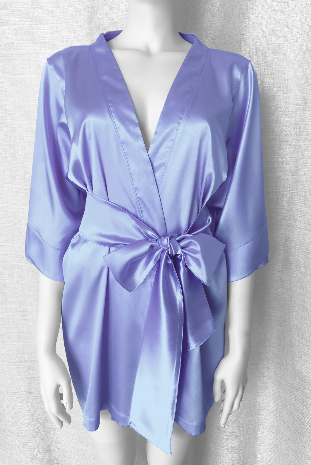 Kimono in raso Indaco | Dot76.it