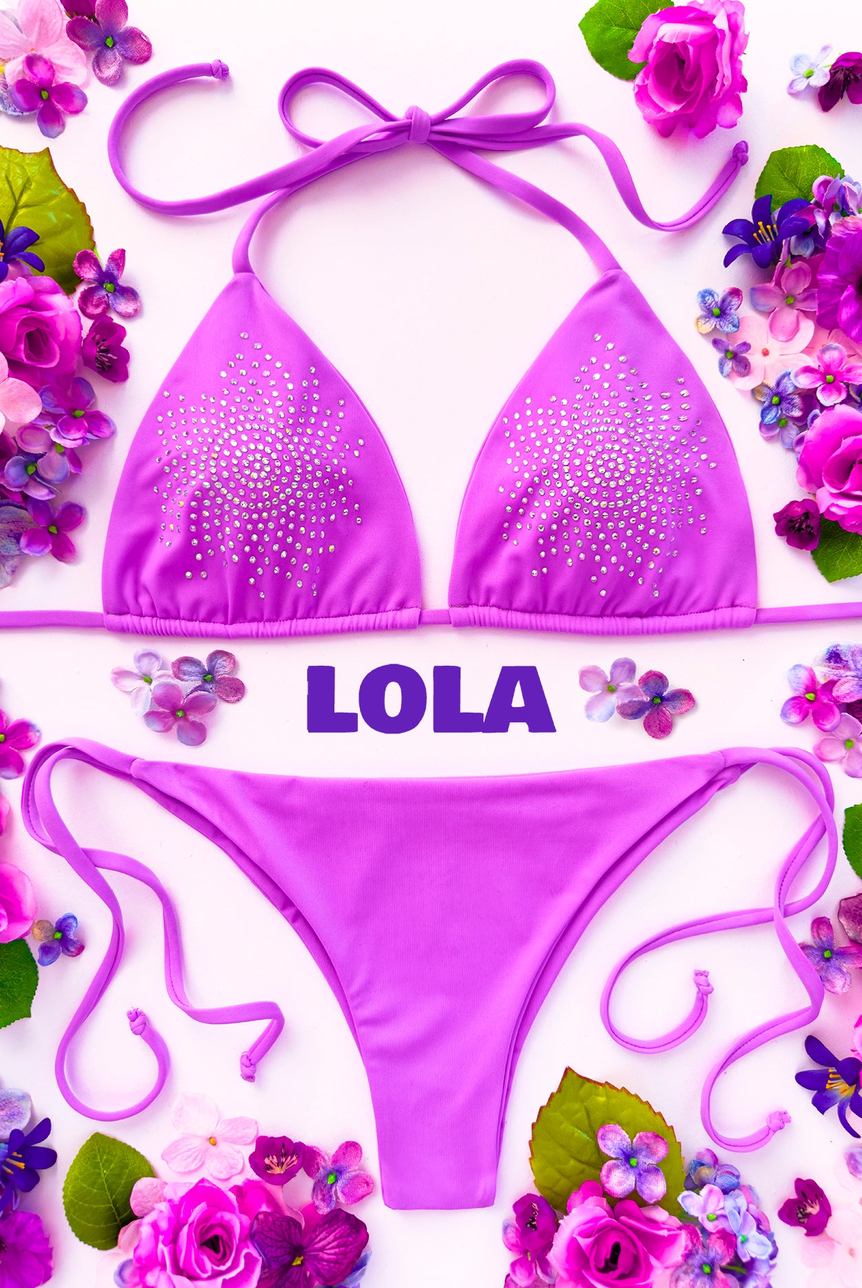 Triangolo Bikini Shine Lola Lilac | Dot76.it