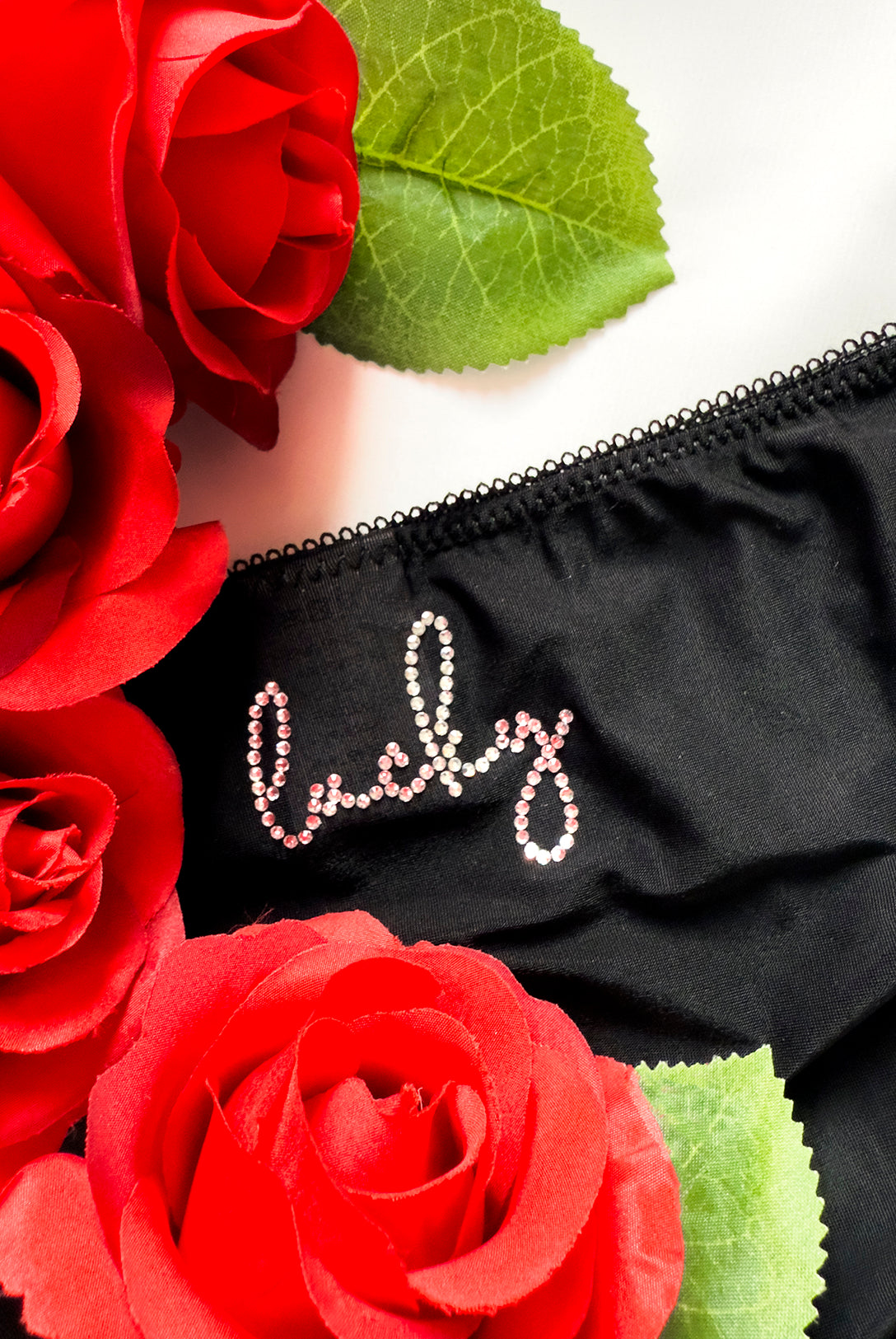 Slip Black Baccara Shine LUCKY♥️ | Dot76.it