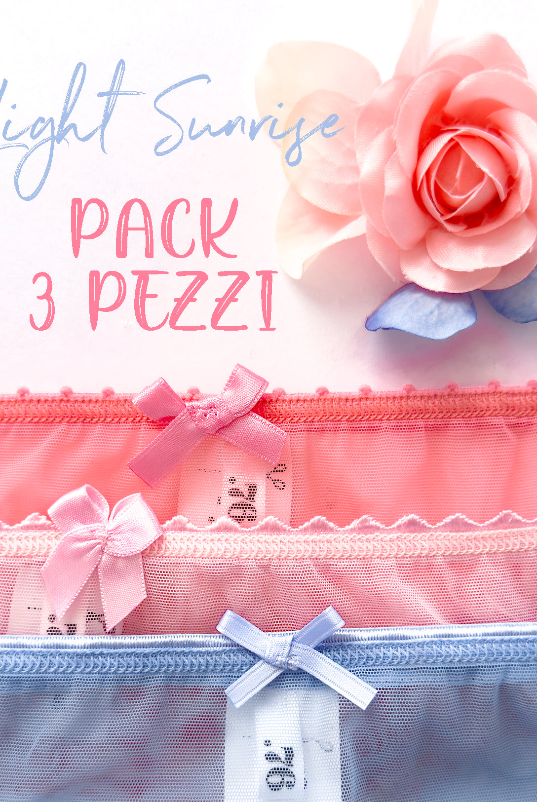 Pacchettox3 Slip -LIGHT SUNRISE- Rainbow Cake | Dot76.it