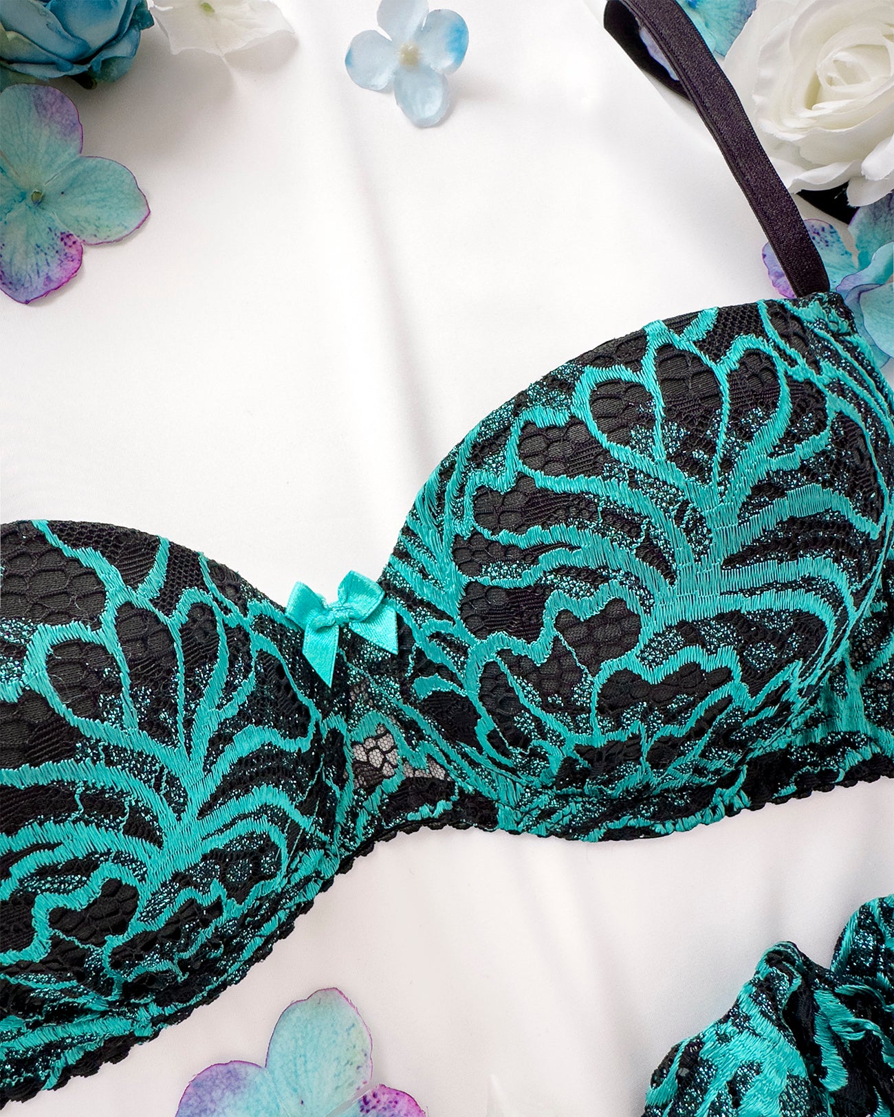Reggiseno push-up Peonia Dark Tiffany | Dot76.it