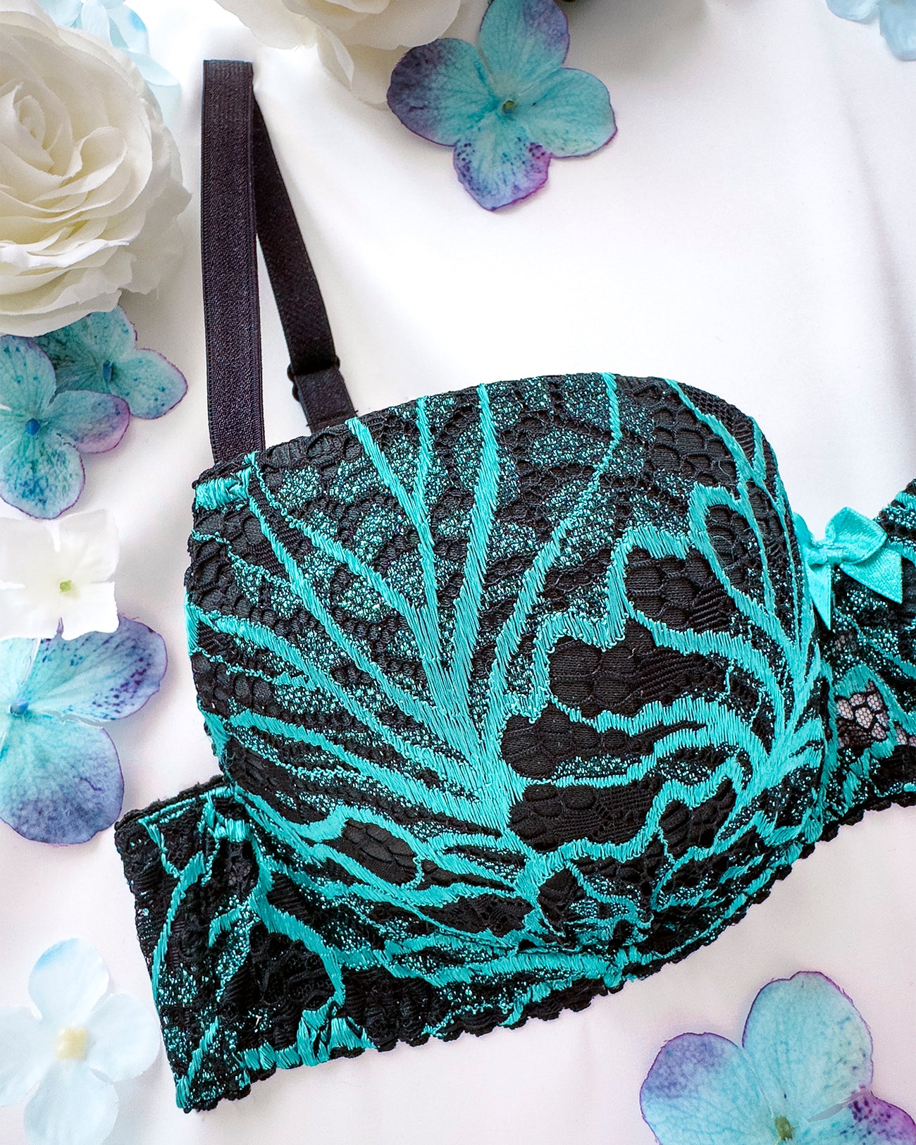 Reggiseno push-up Peonia Dark Tiffany | Dot76.it