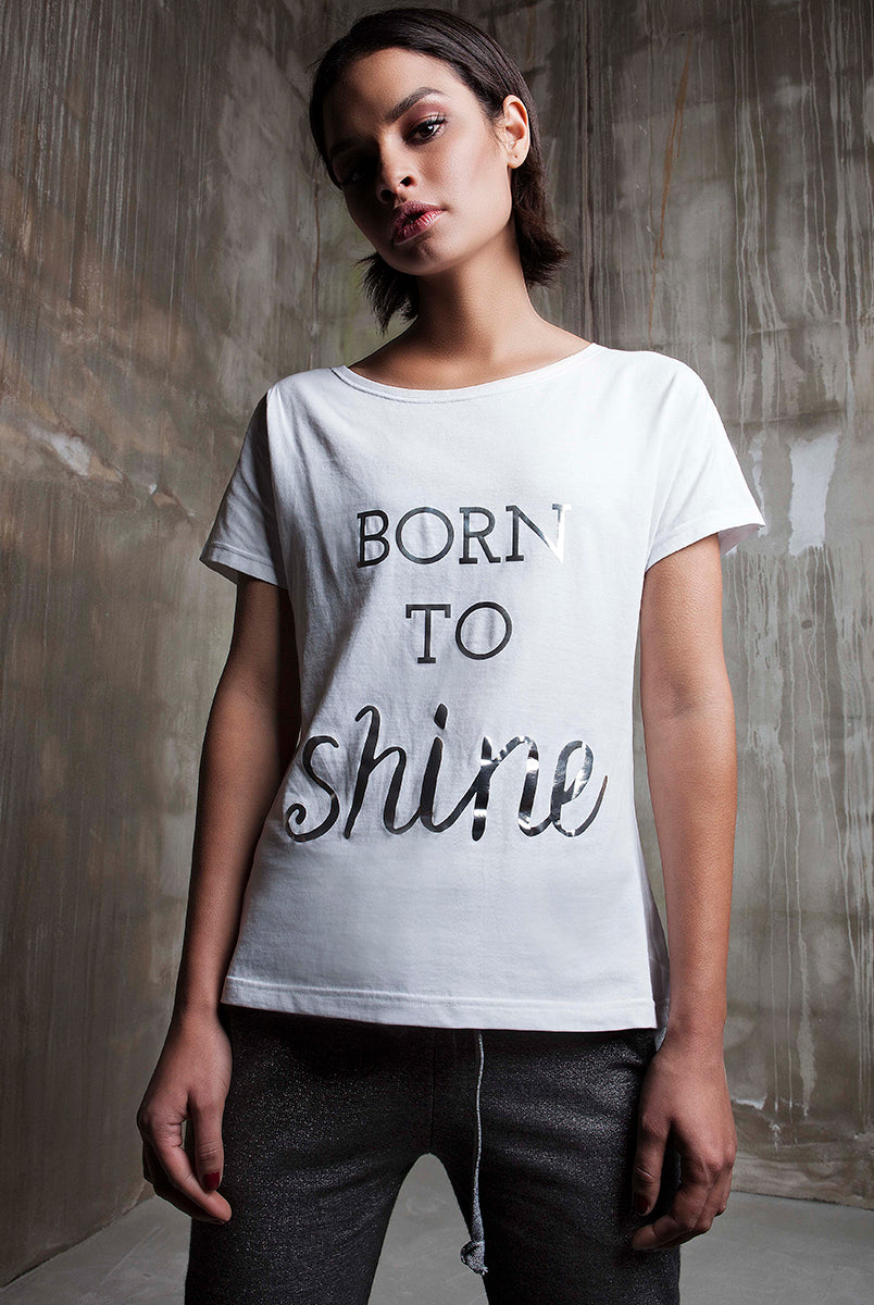 T-shirt kimono Born to shine | Dot76.it