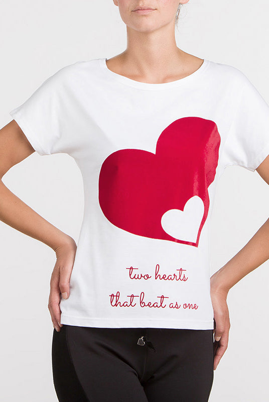 T-shirt Two Hearts | Dot76.it
