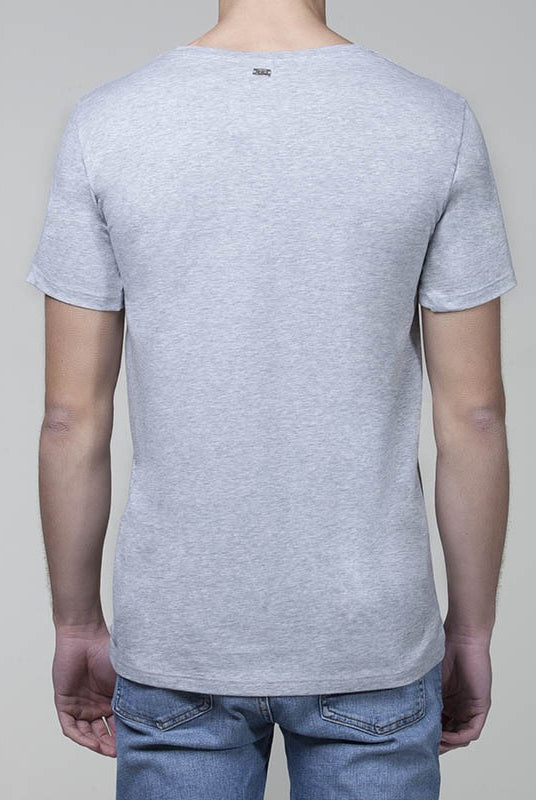 Maglia mezza manica con stampa centrale moto