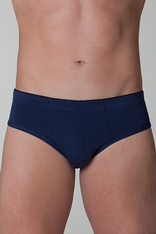 slip uomo classico tinta unita blu
