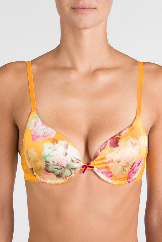 1 fronte agrume agrume 17107 Reggiseno push-up con ferretto, interno coppa in cotone e spalline regolabili