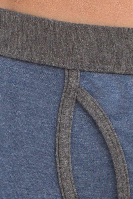 3 dettaglio azzurro azzurro 17103 Boxer bicolor in cotone mélange