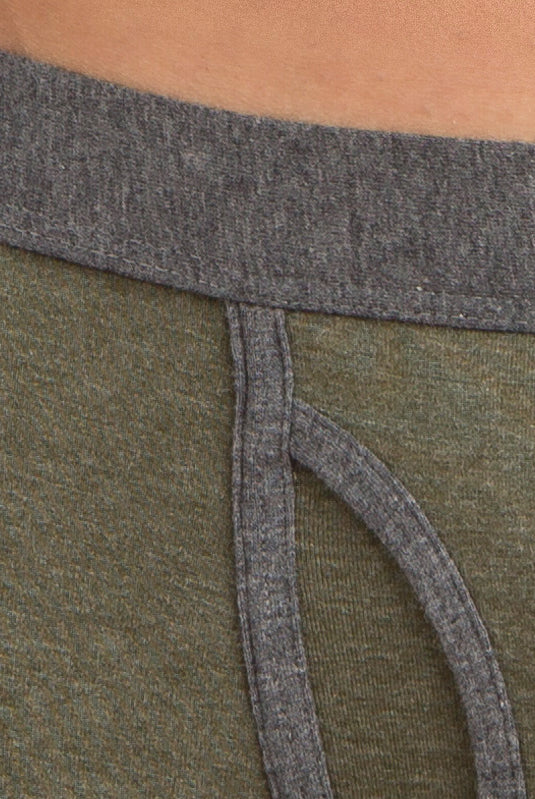 3 dettaglio verde verde 17103 Boxer bicolor in cotone mélange