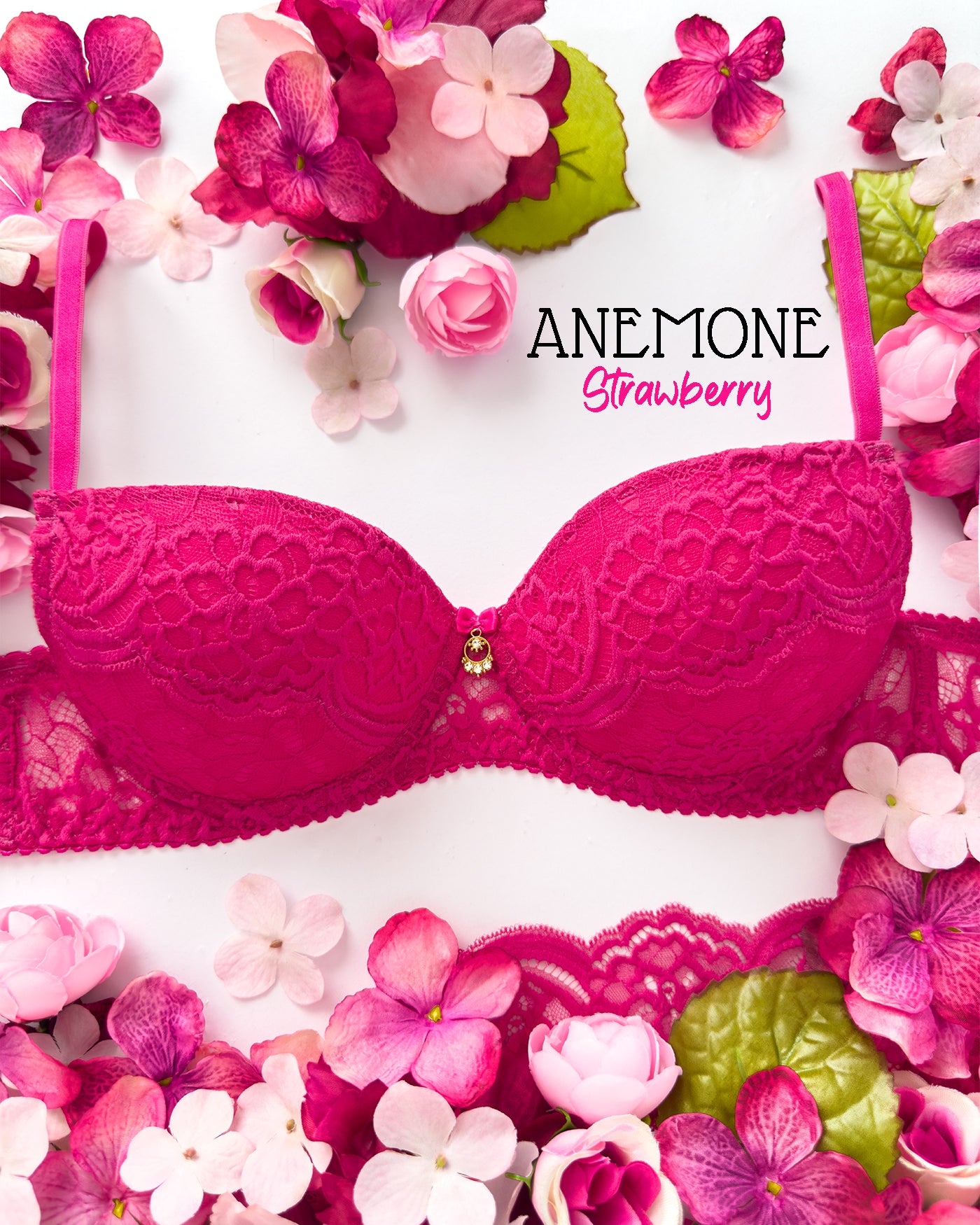 Reggiseno push-up Anemone Strawberry | Dot76.it