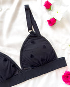 Bralette Black Baccara Velvet | Dot76.it