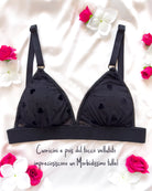 Bralette Black Baccara Velvet | Dot76.it
