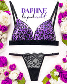 Bralette a triangolo Daphne Leopard Violet | Dot76.it
