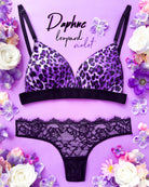 Bralette a triangolo Daphne Leopard Violet | Dot76.it
