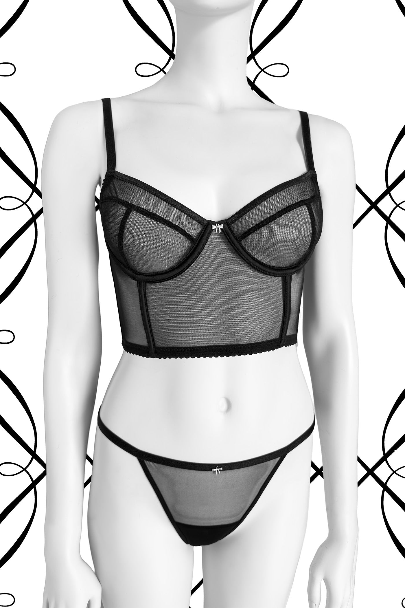 Reggiseno Bustier sfoderato Noir Desert Rose | Dot76.it