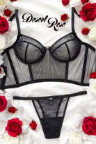 Reggiseno Bustier sfoderato Noir Desert Rose | Dot76.it