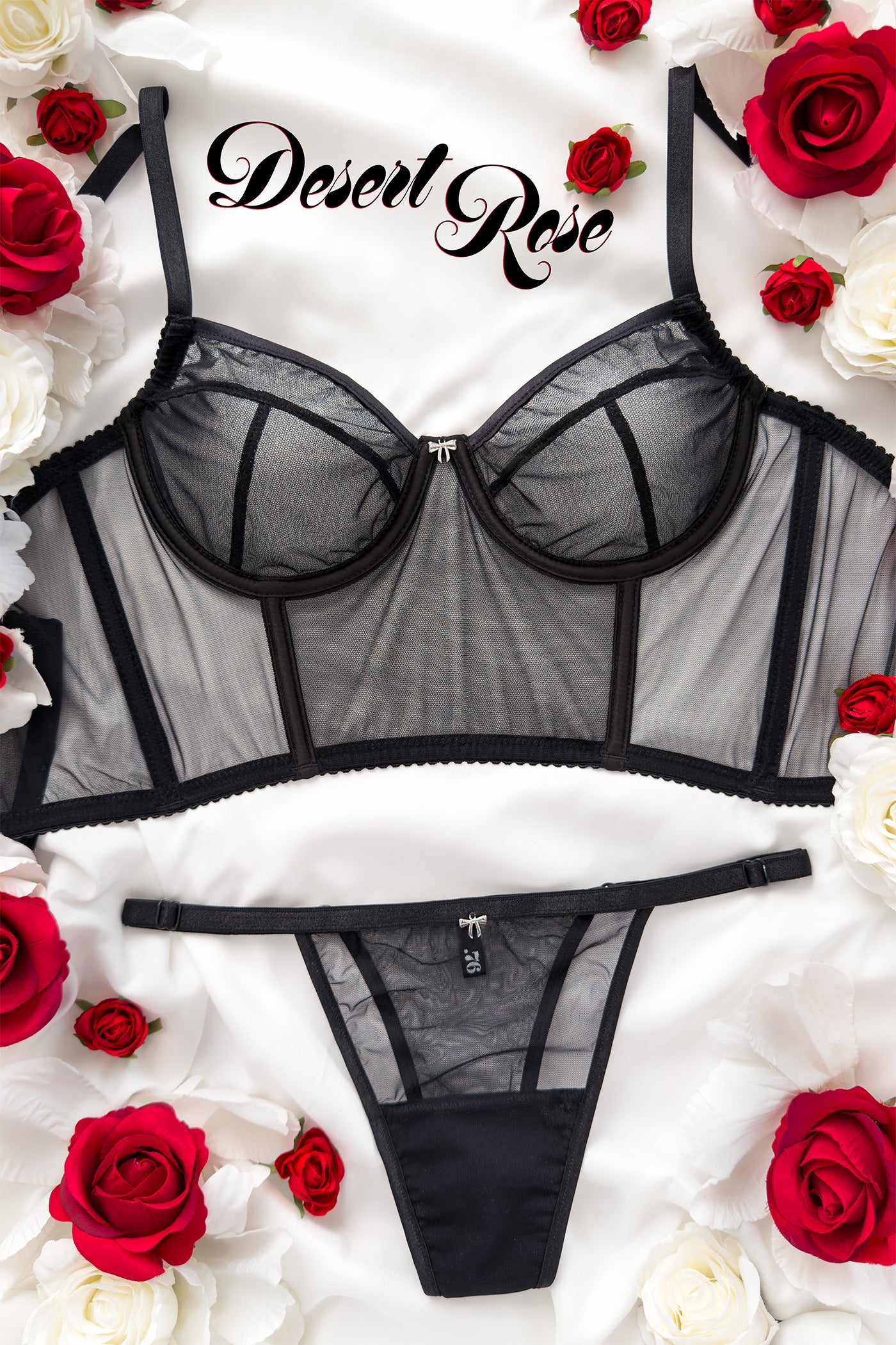 Reggiseno Bustier sfoderato Noir Desert Rose | Dot76.it