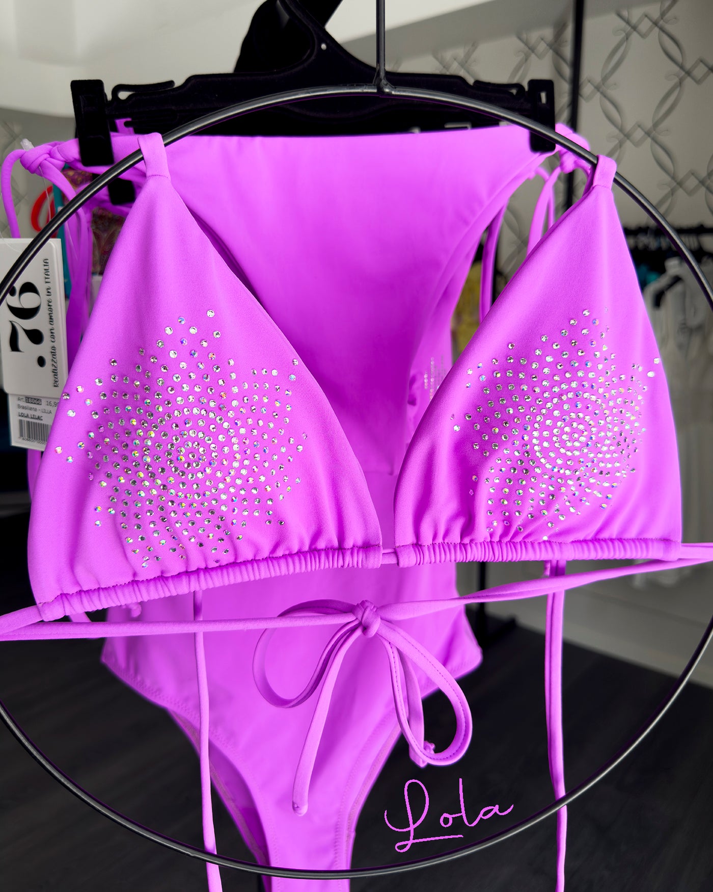 Triangolo Bikini Shine Lola Lilac | Dot76.it