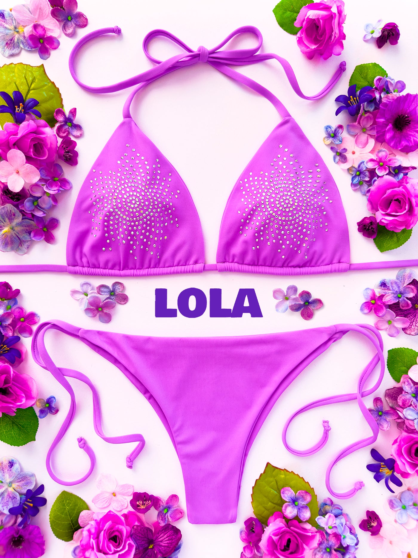 Triangolo Bikini Shine Lola Lilac | Dot76.it
