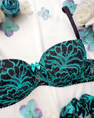 Reggiseno push-up Peonia Dark Tiffany | Dot76.it