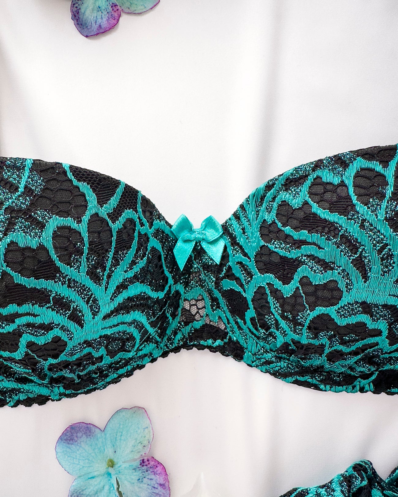 Reggiseno push-up Peonia Dark Tiffany | Dot76.it