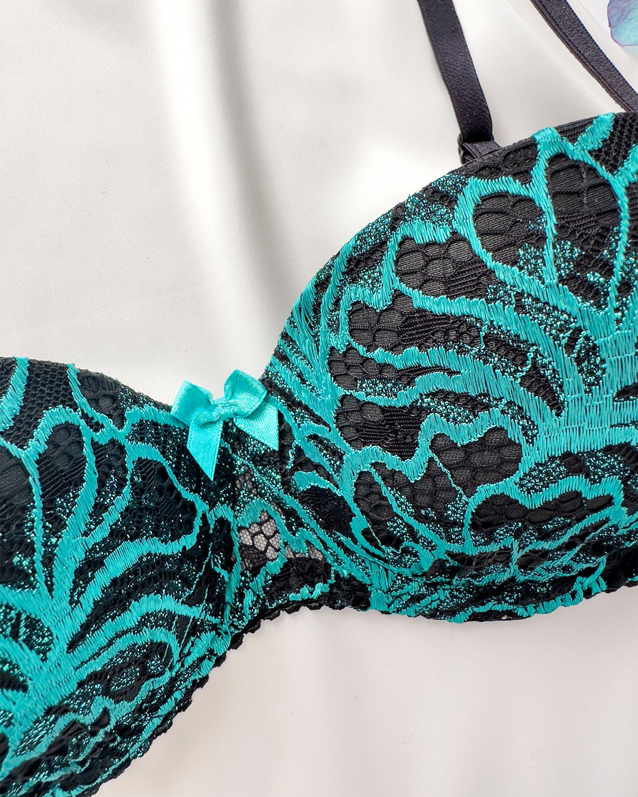 Reggiseno push-up Peonia Dark Tiffany | Dot76.it