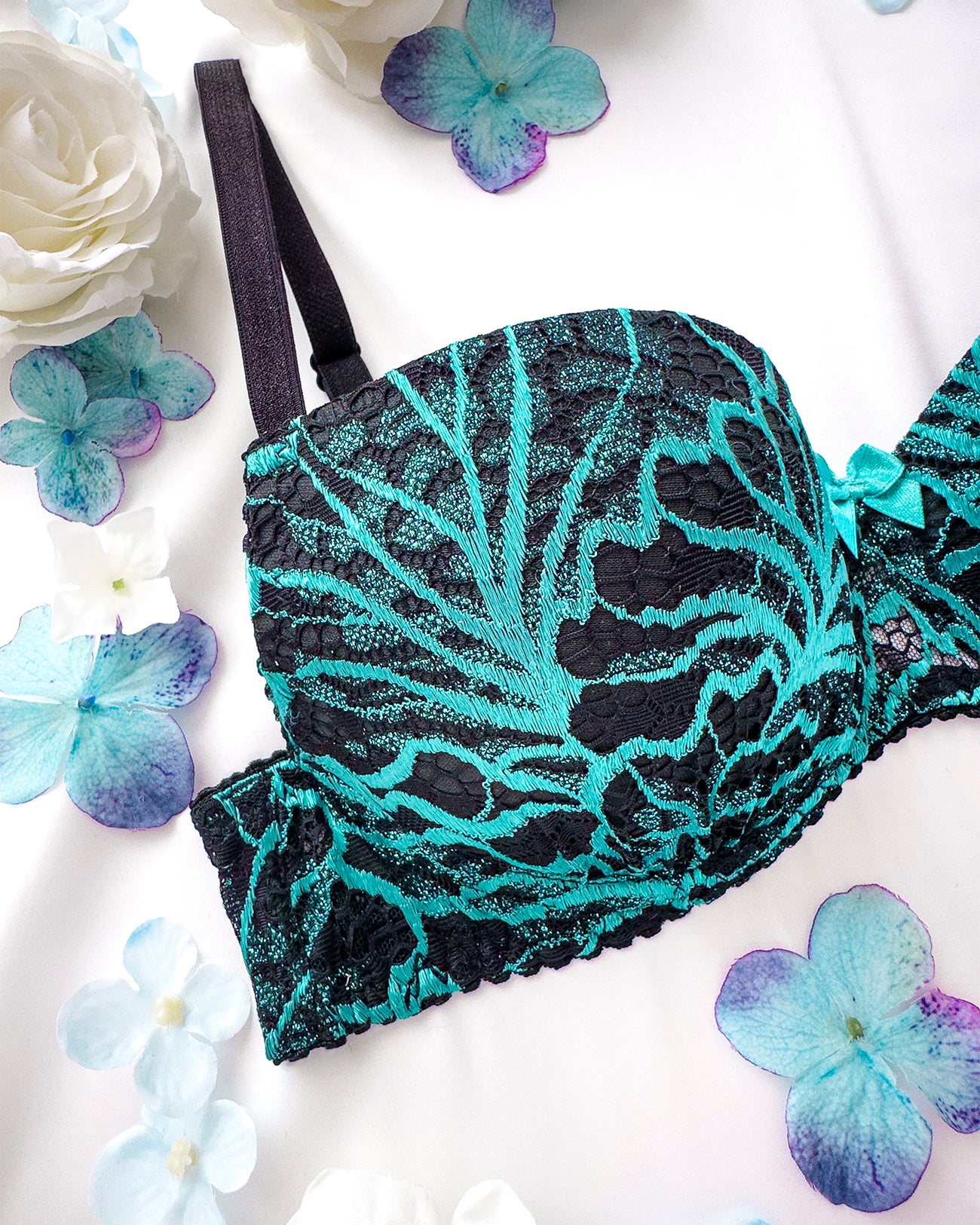 Reggiseno push-up Peonia Dark Tiffany | Dot76.it
