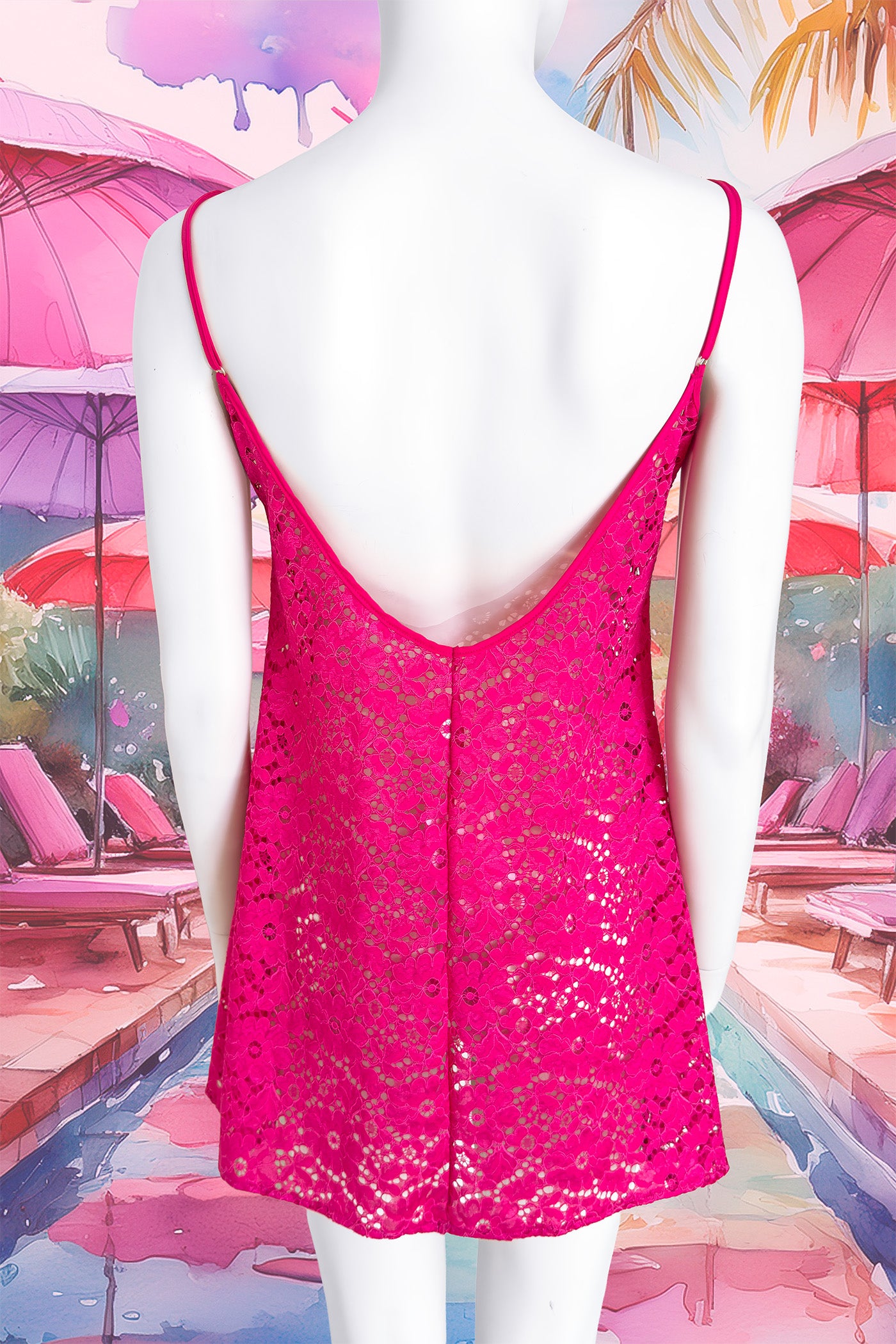 Sottoveste Rainbow Cake Pink Floral Lace | Dot76.it