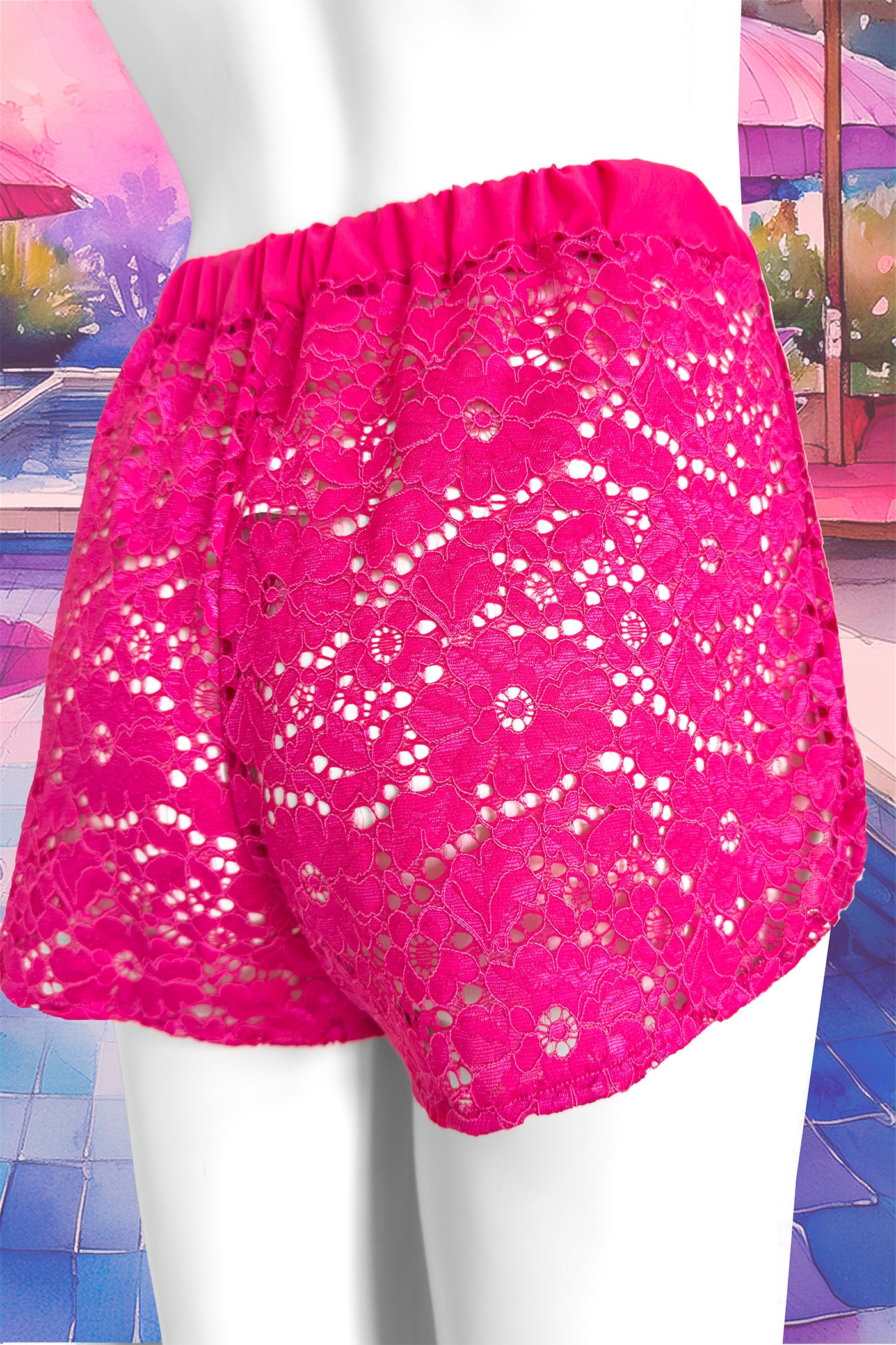 Pantaloncino Rainbow Cake Pink Floral Lace | Dot76.it