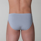 slip uomo classico tinta unita grigio