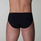 slip uomo classico tinta unita nero