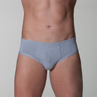 slip uomo classico tinta unita grigio