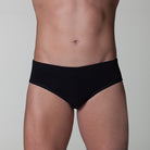 slip uomo classico tinta unita nero