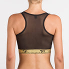 2  retro  17095 Reggiseno nero in tulle tecnico con scollo all’americana