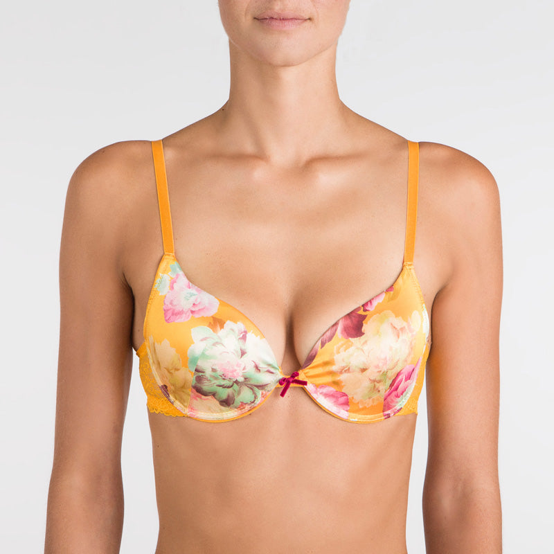  1  fronte agrume agrume 17107 Reggiseno push-up con ferretto, interno coppa in cotone e spalline regolabili