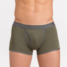 1  fronte verde verde 17103 Boxer bicolor in cotone mélange