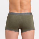 2  retro verde verde 17103 Boxer bicolor in cotone mélange