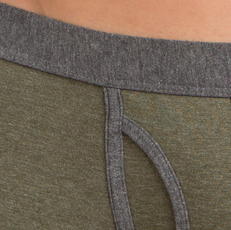 3  dettaglio verde verde 17103 Boxer bicolor in cotone mélange